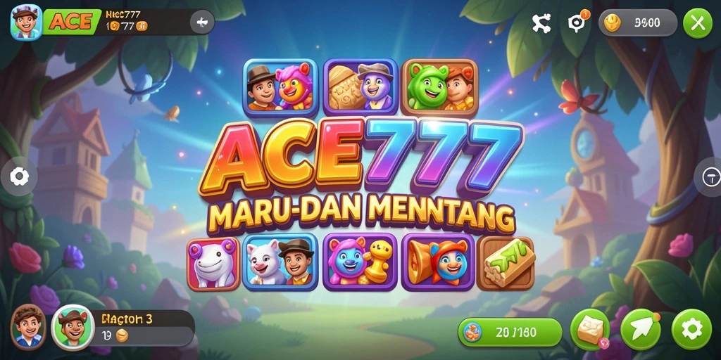 Tampilan gameplay ACE777 yang menarik dalam genre Match-3.