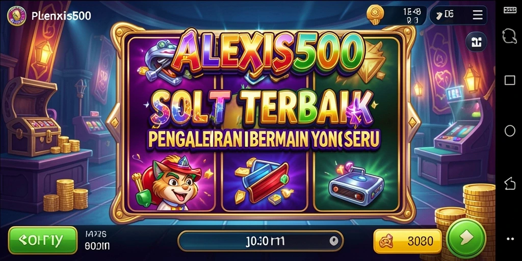 Tampilan gameplay Slot di ALEXIS500 yang menarik dan seru.