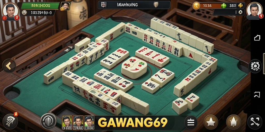 Screenshot GAWANG69 menampilkan gameplay Mahjong yang seru dan menarik.