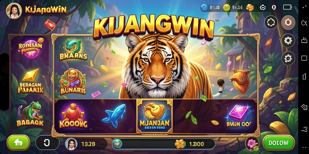Tampilan menarik dari gameplay Slot KIJANGWIN yang seru.