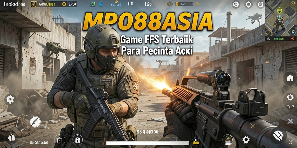 Screenshot MPO88ASIA menampilkan aksi tembak-menembak yang intens dalam mode FPS.