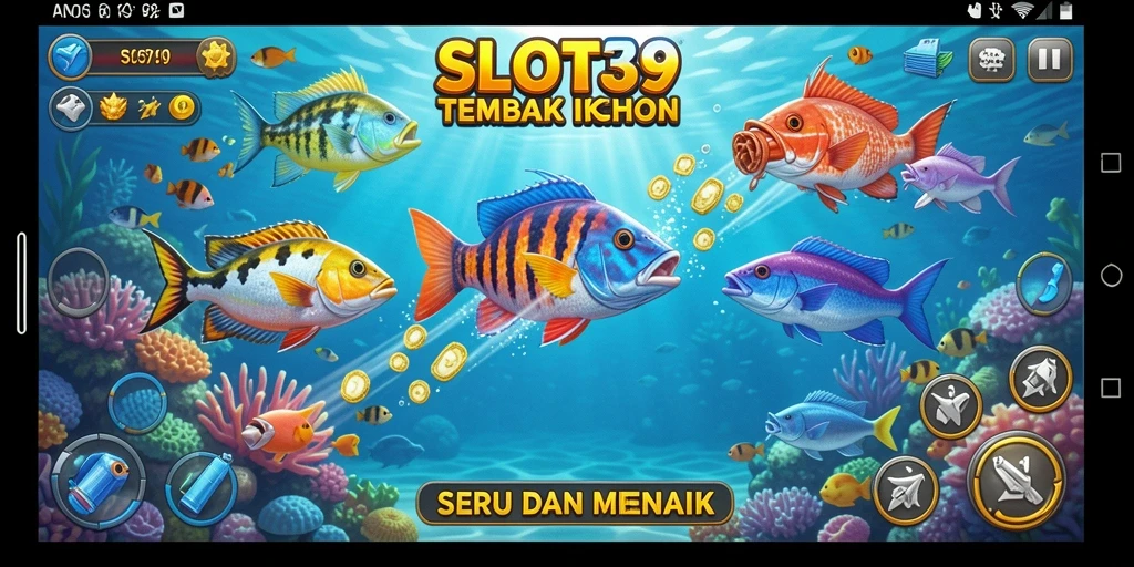 Tampilan menarik dari gameplay SLOT39 dengan suasana laut yang memukau.