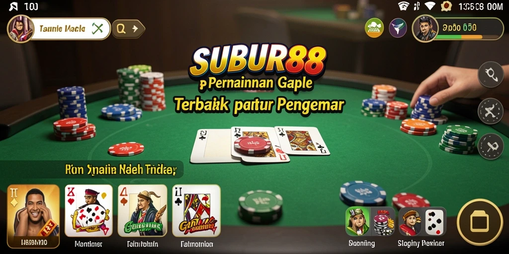 Gameplay seru Gaple di SUBUR88 yang menegangkan.
