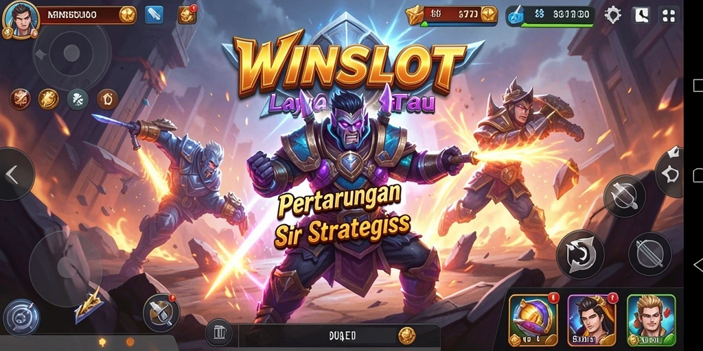 Tampilan gameplay WINSLOT dengan pertarungan mendebarkan dan karakter yang dinamis.